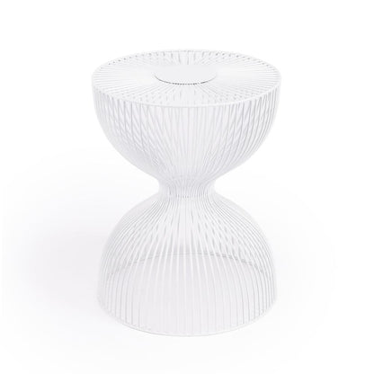 Nicholas Metal Side Table, White