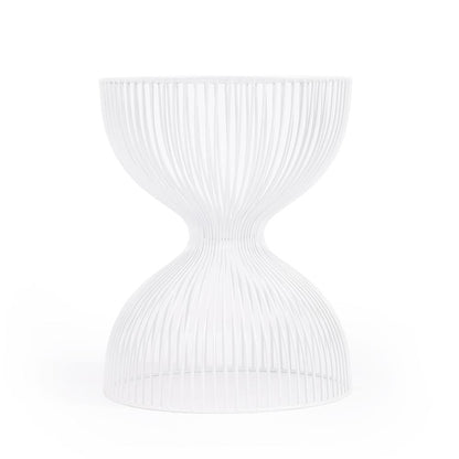 Nicholas Metal Side Table, White
