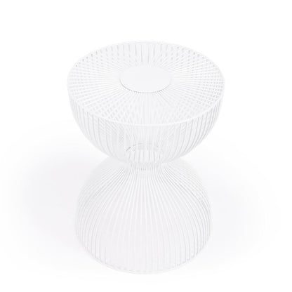 Nicholas Metal Side Table, White