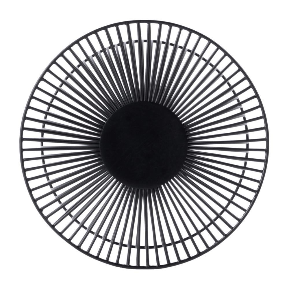 Nicola Outdoor Metal Side Table, Black