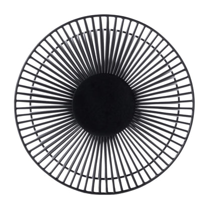 Nicola Outdoor Metal Side Table, Black
