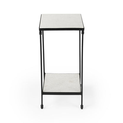 Larkin Marble & Iron Side Table, Multi-Color