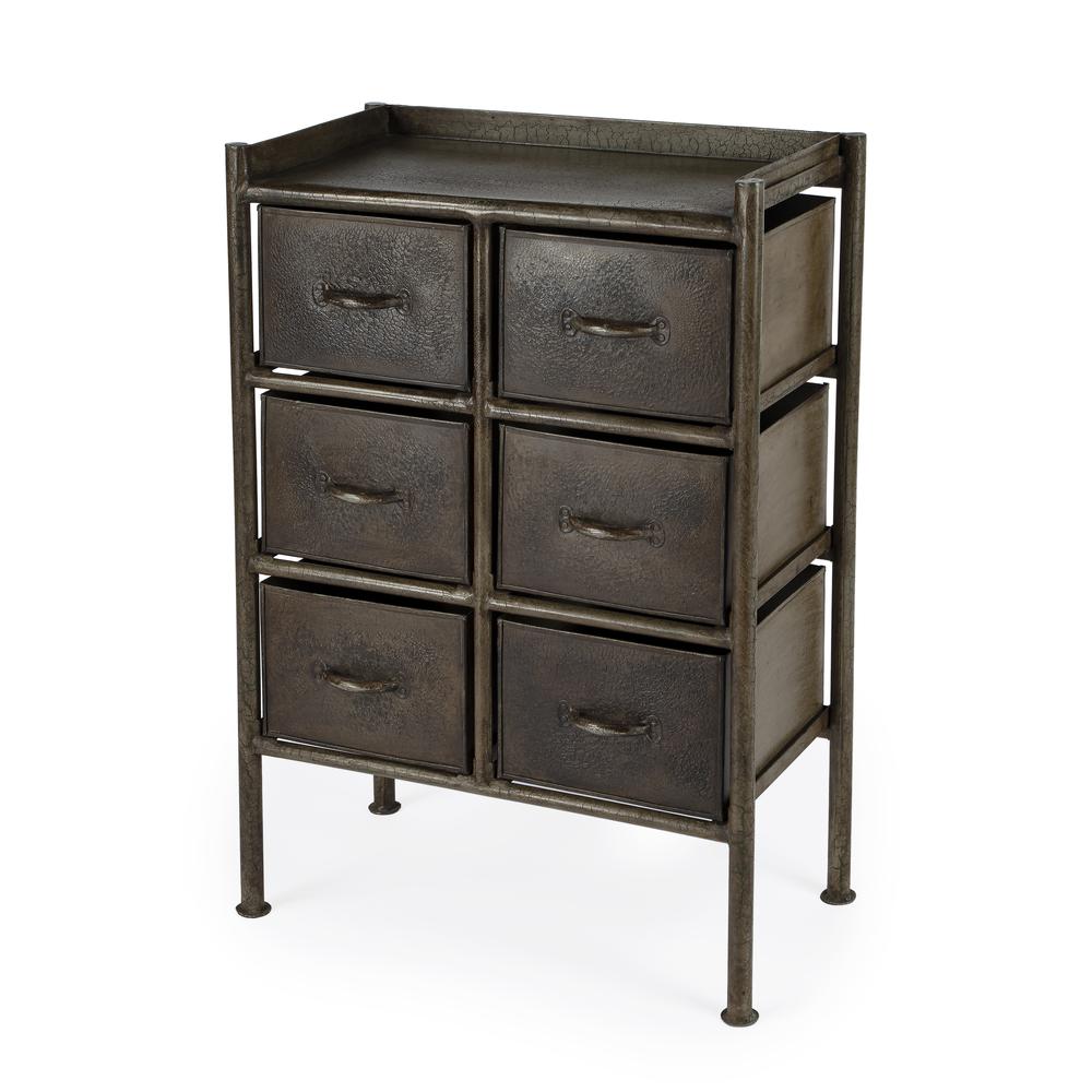 Iron Short Dresser – 6 Drawer Dresser for Closet and Bedroom Use