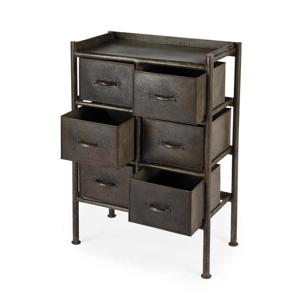 Cameron Industrial Chic Drawer Chest, Bronze