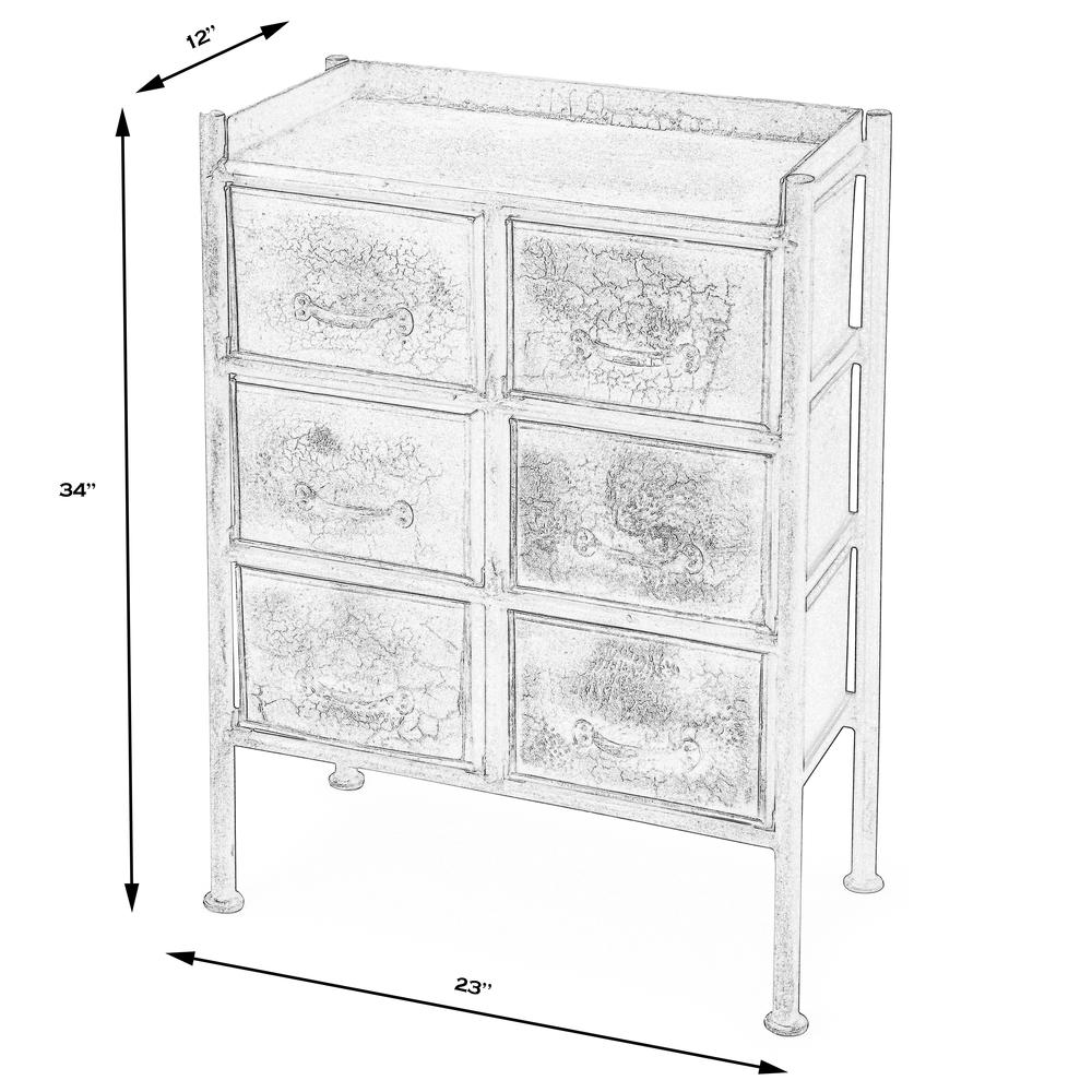 Cameron Industrial Chic Drawer Chest, Bronze