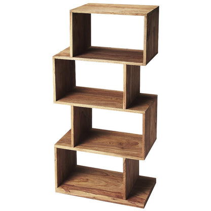Stockholm 4 Shelf 21.5"W Etagere Bookshelf, Light Brown