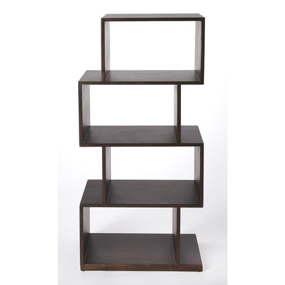 Stockholm 4 Shelf 21.5"W Etagere Bookshelf, Dark Brown