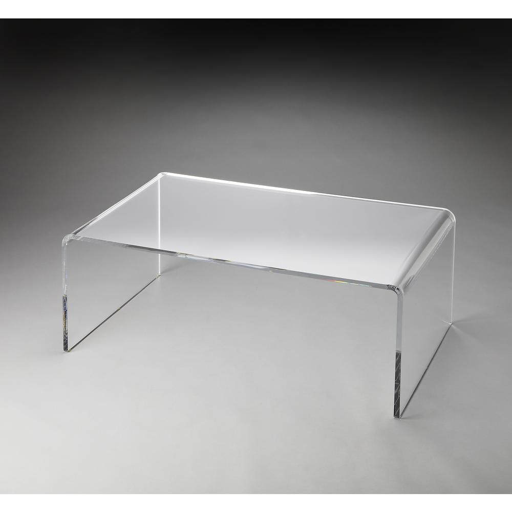 Crystal Clear Acrylic Coffee Table, Clear