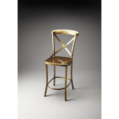Bennington Antique 24" Counter Stool, Gold