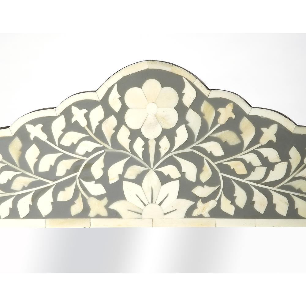 Vivienne Bone Inlay Wall Mirrored, Gray