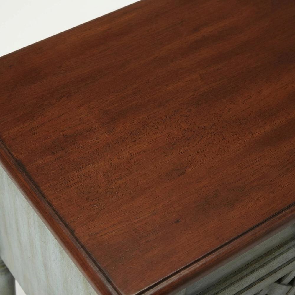 Rustic Nightstand with Drawer, Traditional Wood Side Table for Bedroom