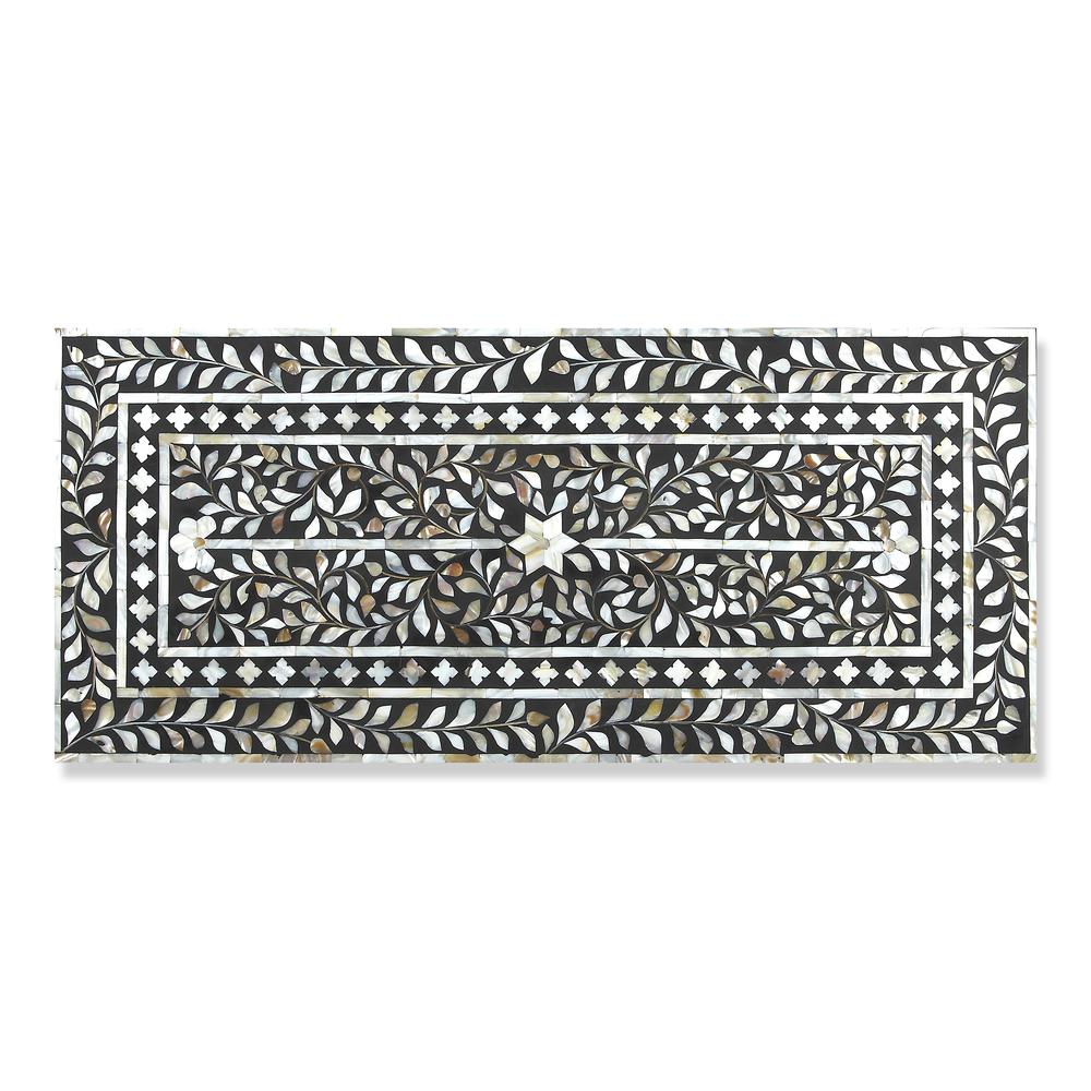 Vivienne Mother Of Pearl Drawer Chest, Black