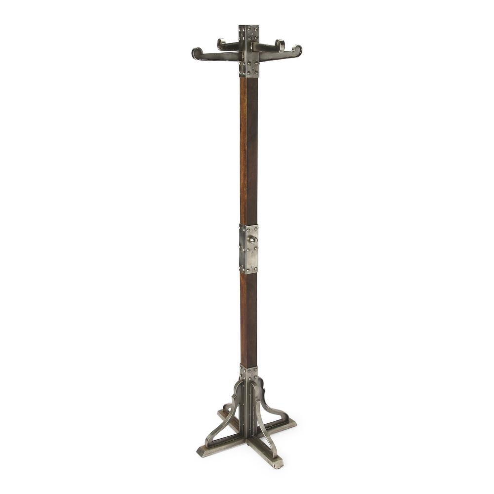 Carston Industrial Chic Coat Rack, Multi-Color