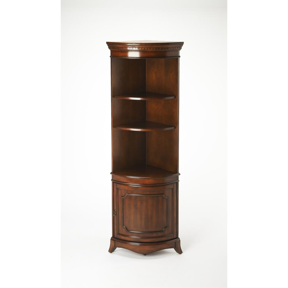 Dowling Corner Cabinet, Dark Brown