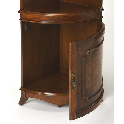 Dowling Corner Cabinet, Medium Brown