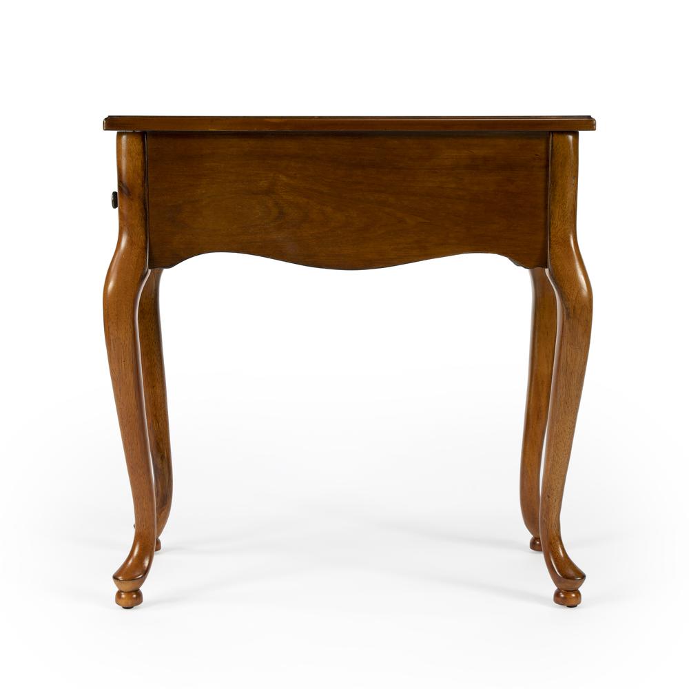 Croydon One Drawer with Pullout Side Table, Medium Brown