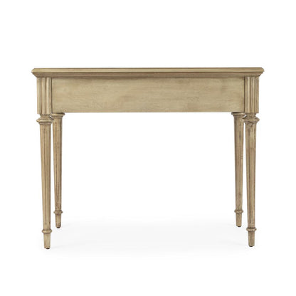 Edmund 38" Writing Desk with Storage, Beige