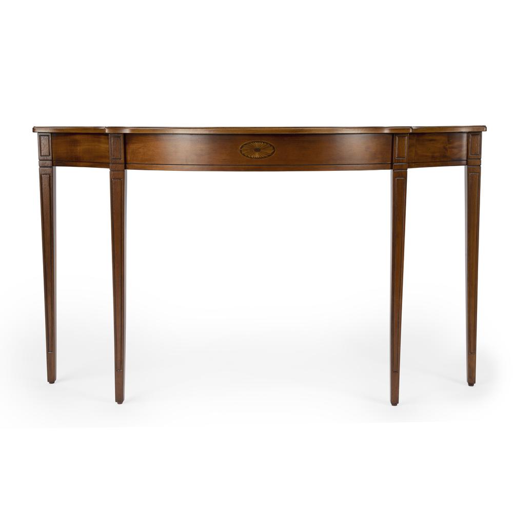 Chester 54" Console Table, Medium Brown