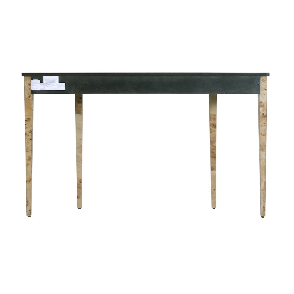 Chester 54 in W Demilune Wood Traditional Console Table, Light Brown