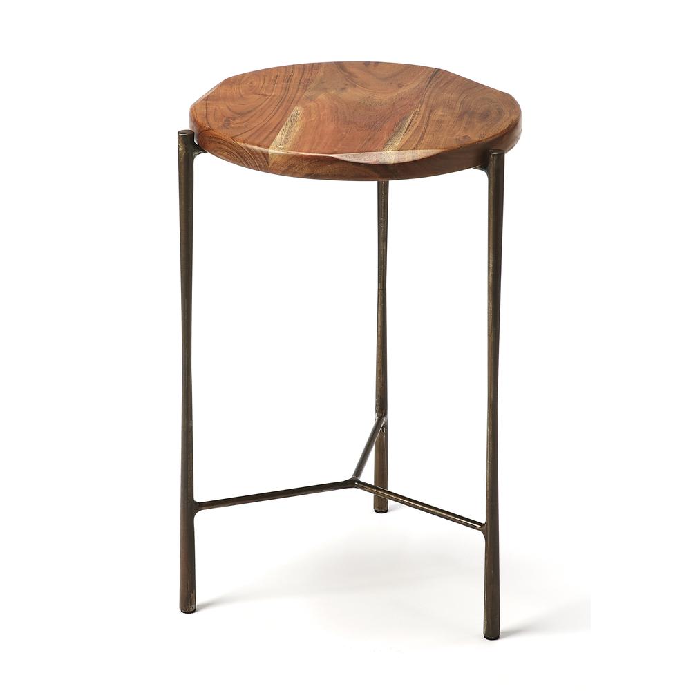 Brisbane Live Edge Side Table, Multi-Color