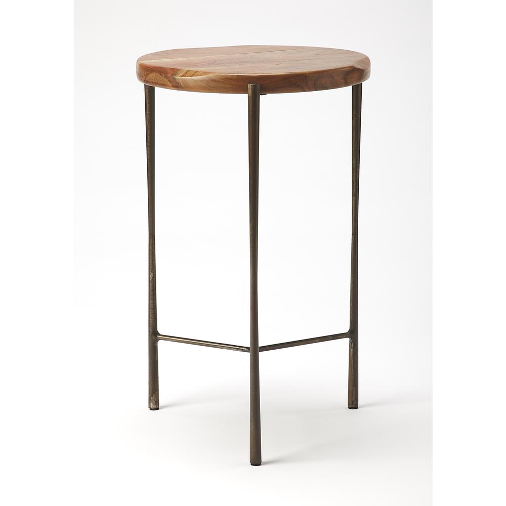 Brisbane Live Edge Side Table, Multi-Color