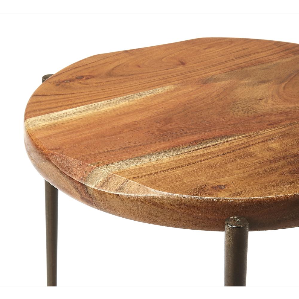 Brisbane Live Edge Side Table, Multi-Color