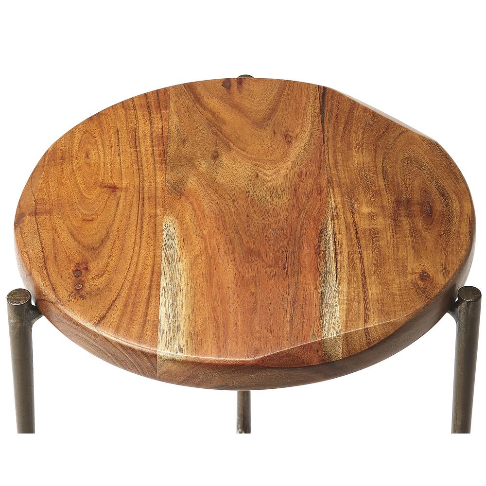 Brisbane Live Edge Side Table, Multi-Color
