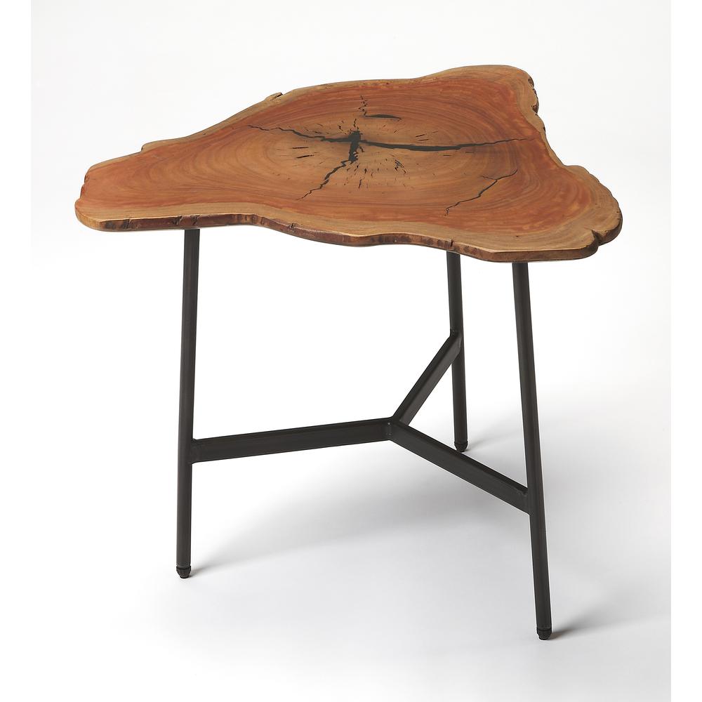 Ipswich Live Edge Side Table, Multi-Color