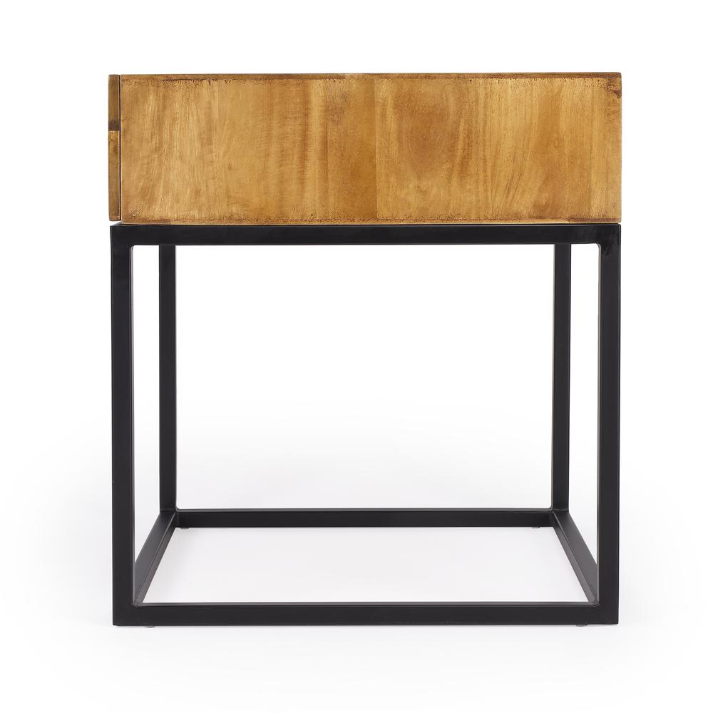 Brixton Iron & Wood End Table, Multi-Color