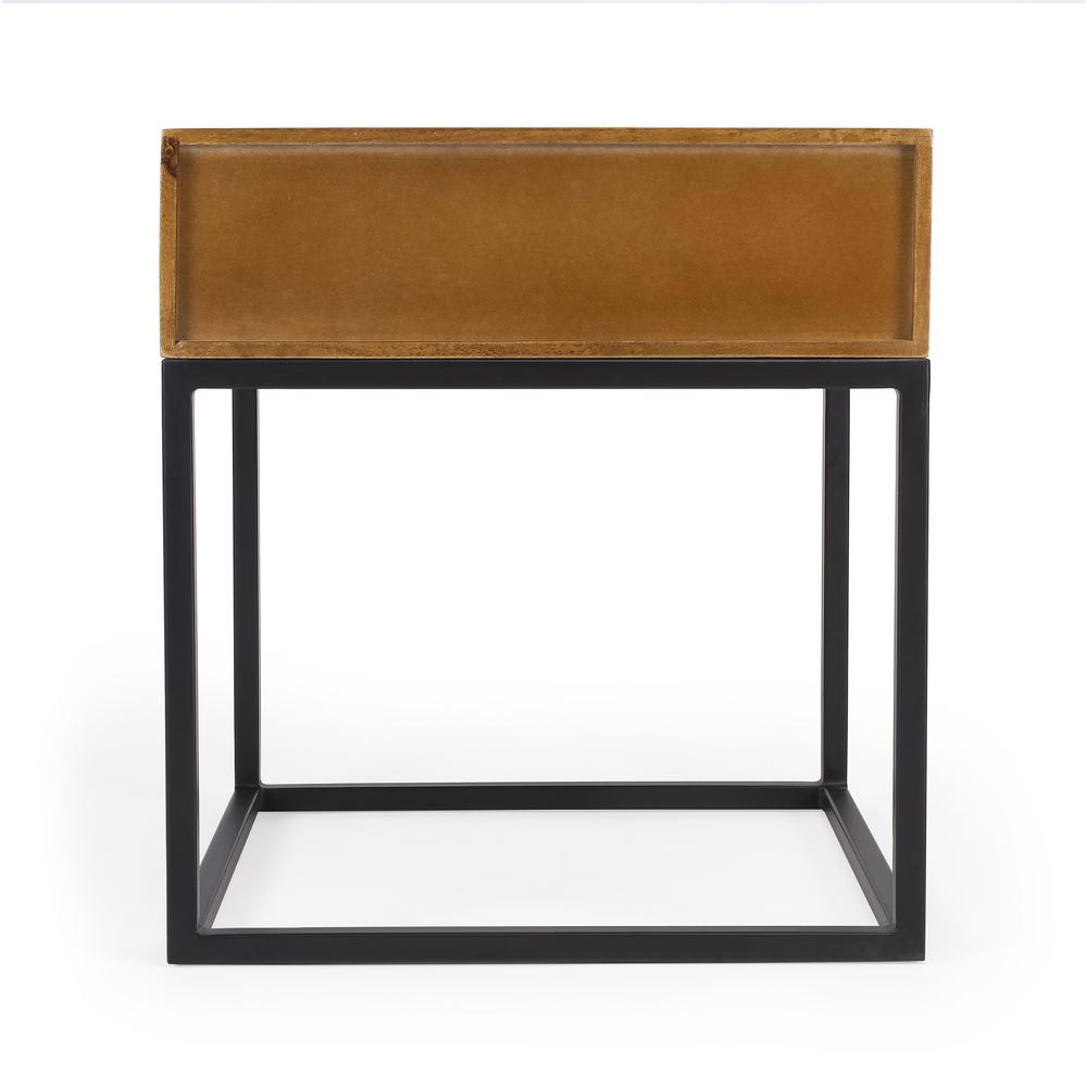 Brixton Iron & Wood End Table, Multi-Color