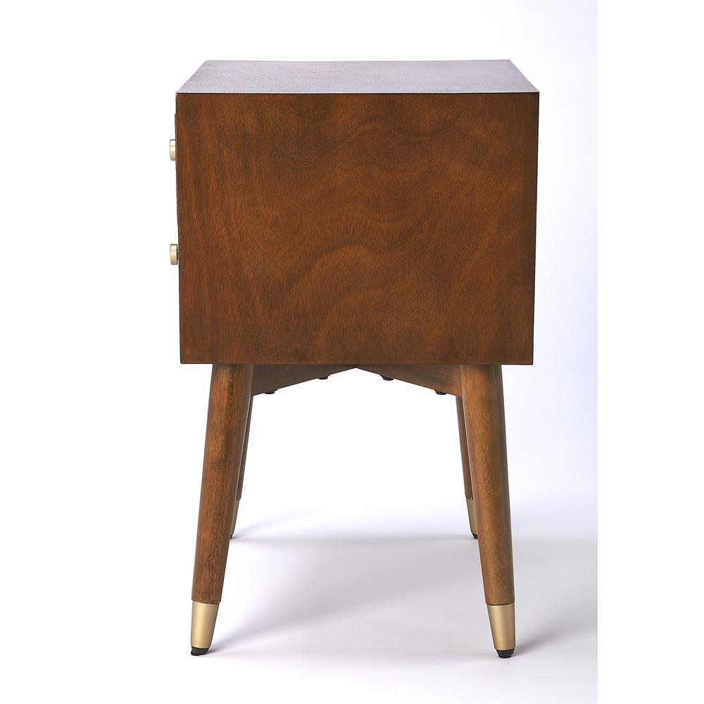 Zelda Nightstand, Medium Brown