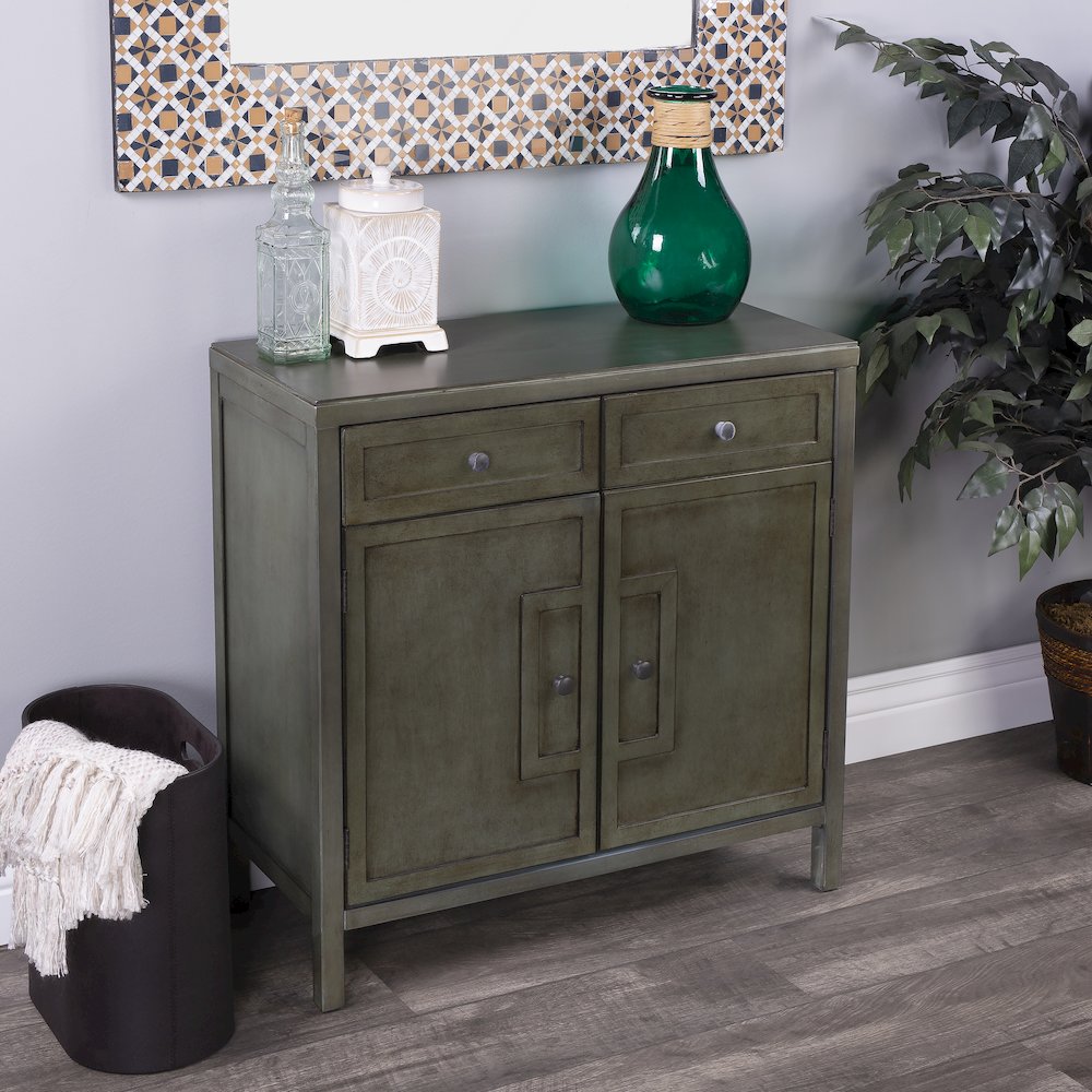 Imperial Wood Accent Cabinet, Green