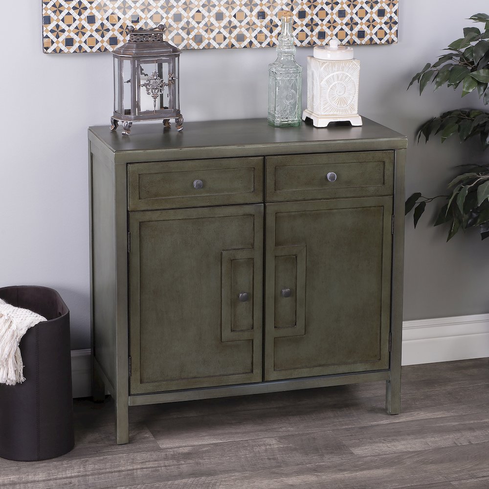Imperial Wood Accent Cabinet, Green