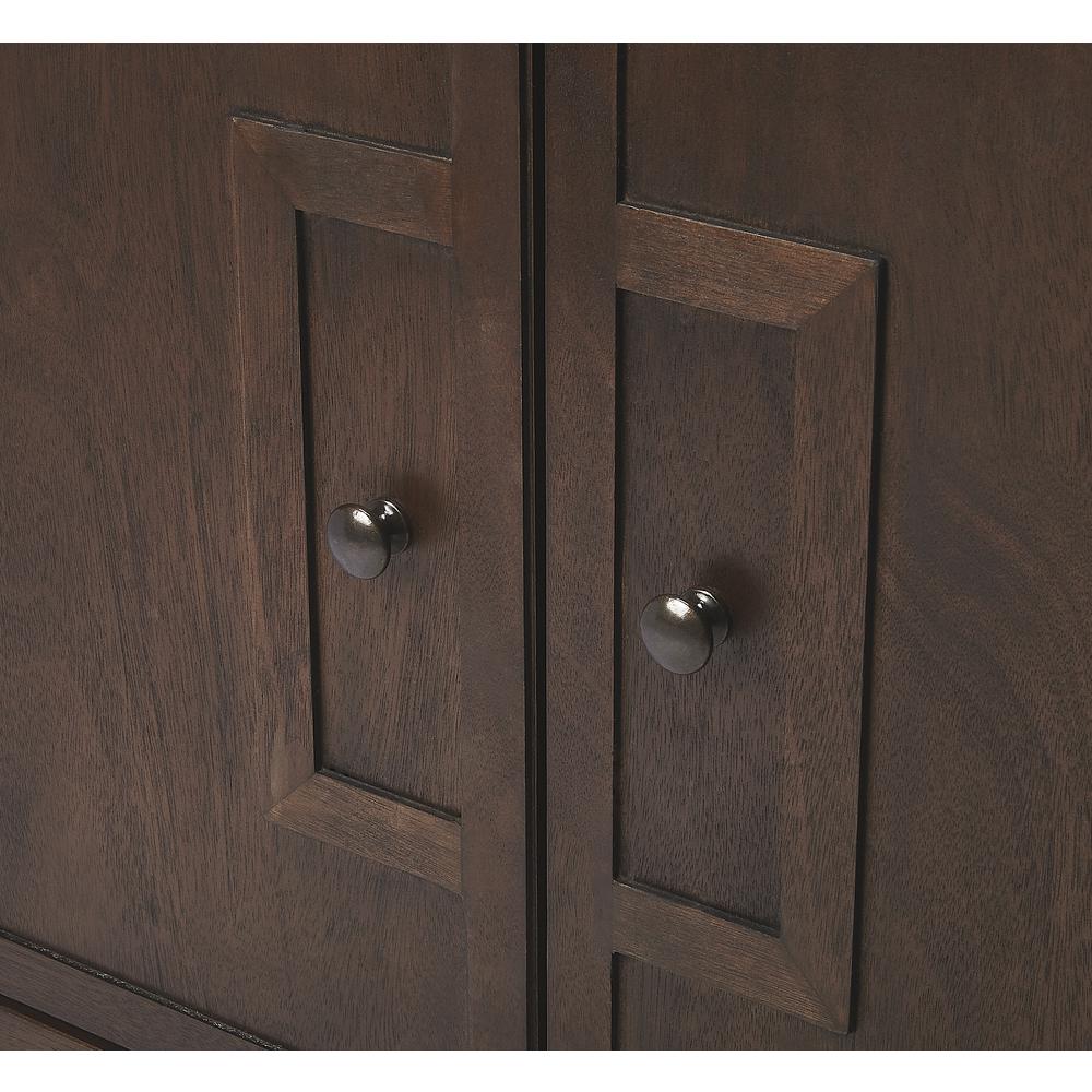 Imperial Wood Accent Cabinet, Dark Brown