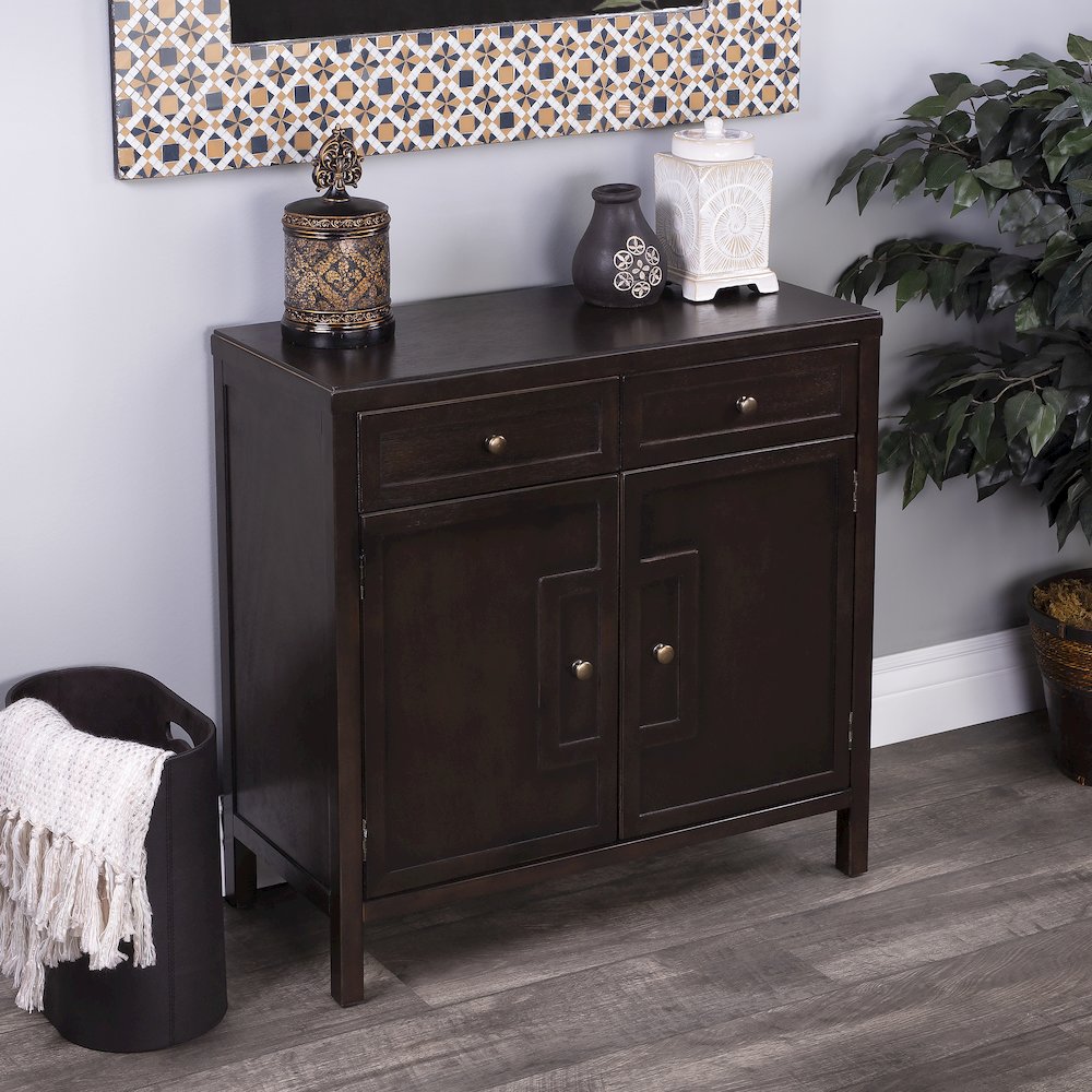 Imperial Wood Accent Cabinet, Dark Brown