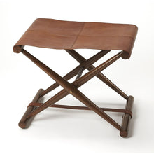 Sutton Leather Folding Stool, Belen Kox