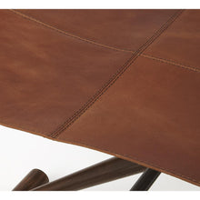 Sutton Leather Folding Stool, Belen Kox