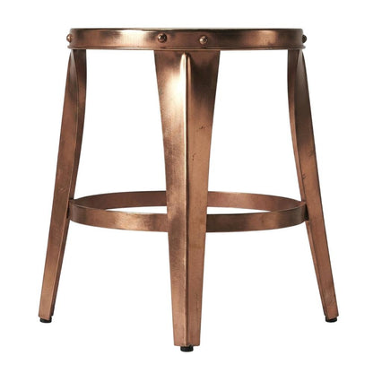 Backless Bar Stool with Round Seat, Industrial Counter Stool for Kitchen Bar
