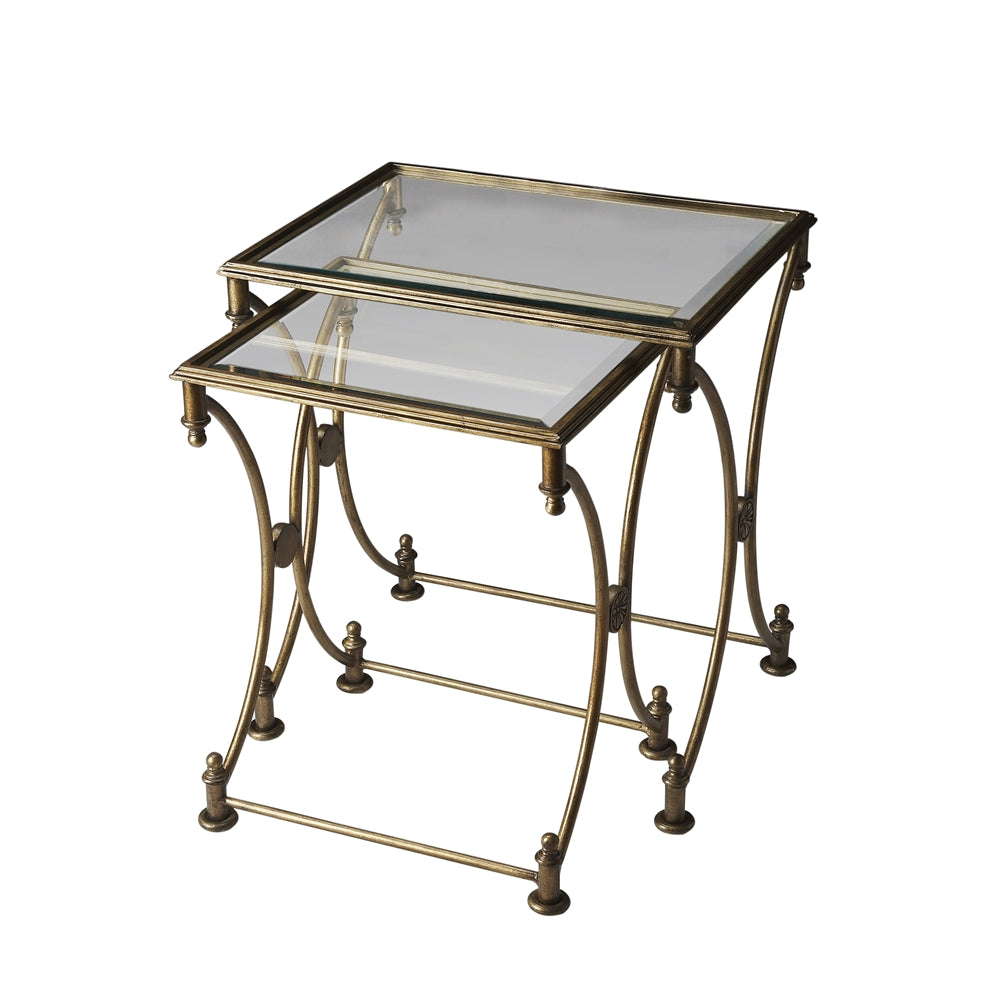 Antique Gold Nesting Tables, Belen Kox