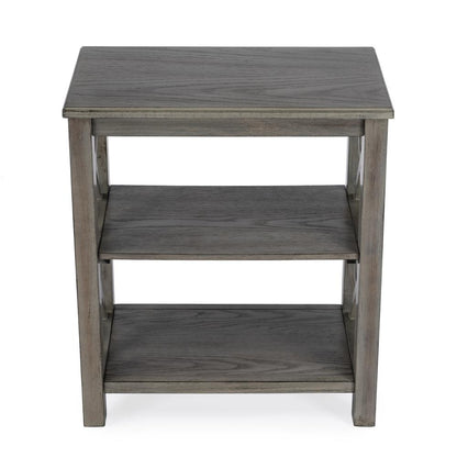 Vance 2 Shelf 22"W Bookcase, Light Brown