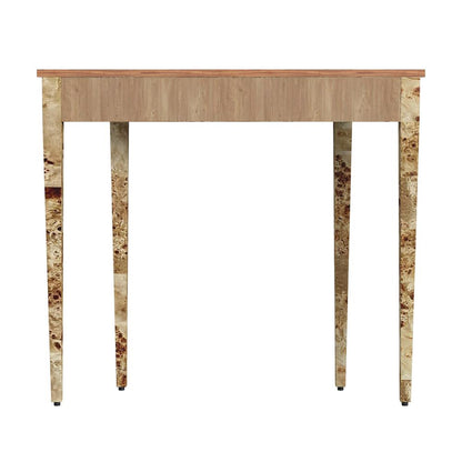 Chester Light Burl 36" Console Table, Light Brown