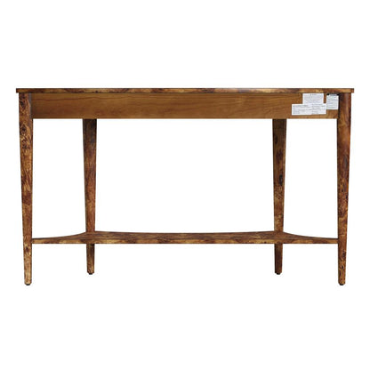 Astor 54"W Demilune Console Table, Light Brown