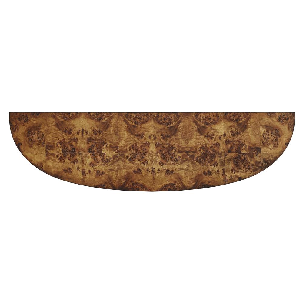 Astor 54"W Demilune Console Table, Light Brown
