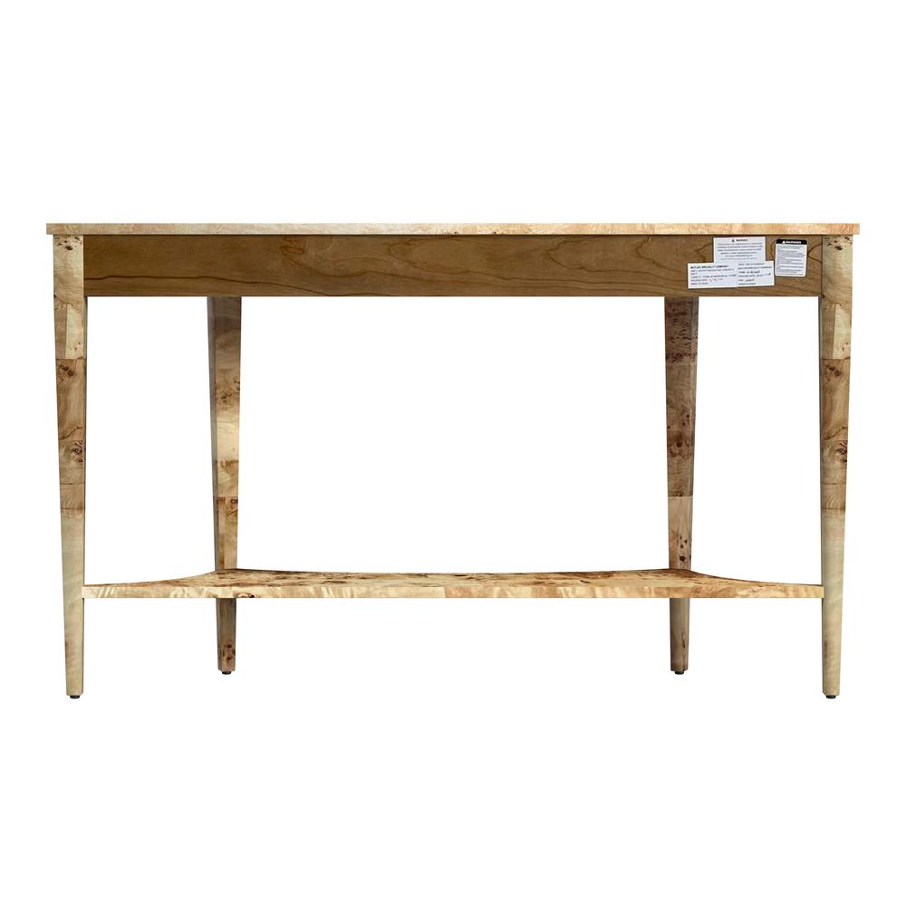 Astor 54"W Demilune Console Table, Light Brown