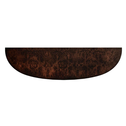 Astor 54"W Demilune Console Table, Dark Brown