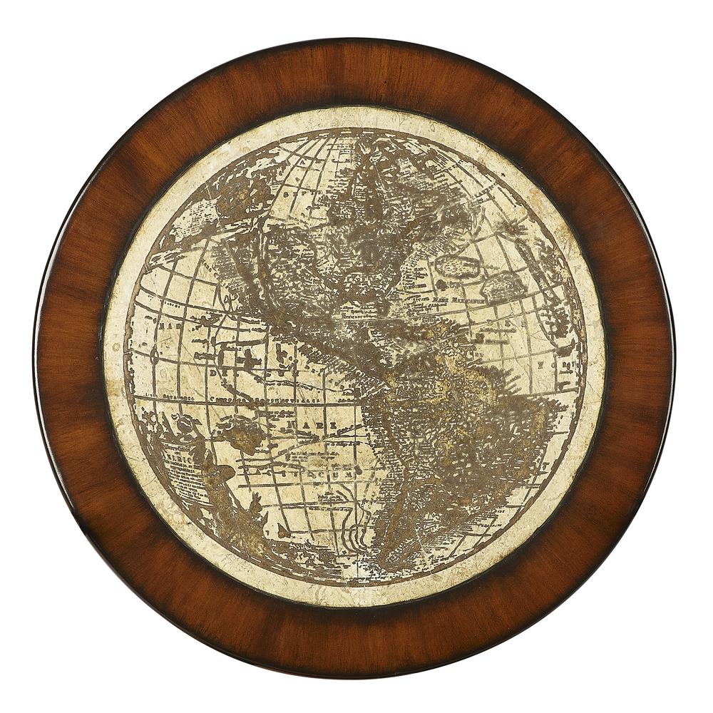 Magellan Round 23"W Side Table, Multi-Color
