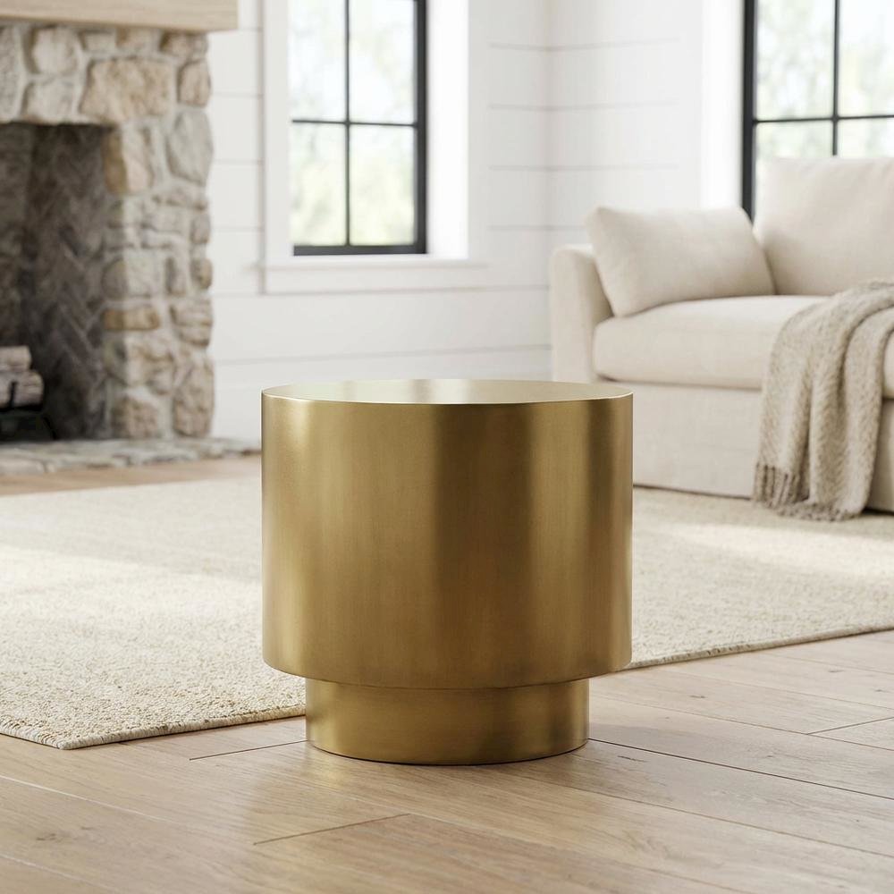 Round Bunching Side Table, Modern Contemporary Accent Table for Living Room