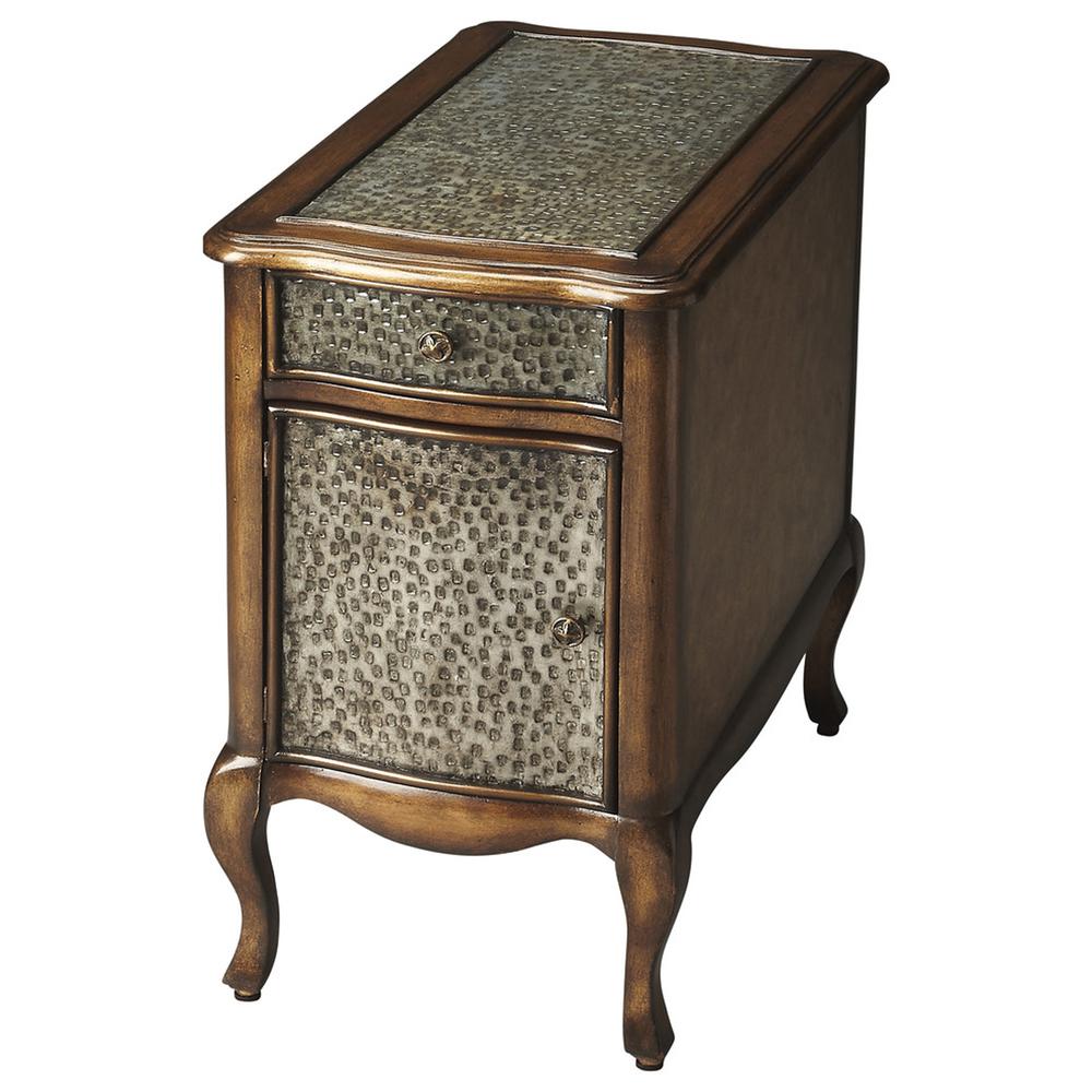 Bosworth Hamme Metal Side Table, Multi-Color