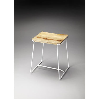 Parrish Wood & Metal 21.5" Counter Stool, White