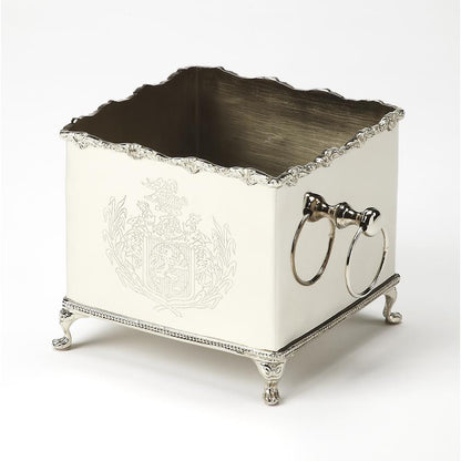 Traditional Silver Etched Planter, Belen Kox